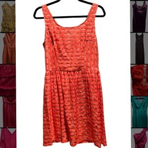 Love…Ady Orange Lace Dress